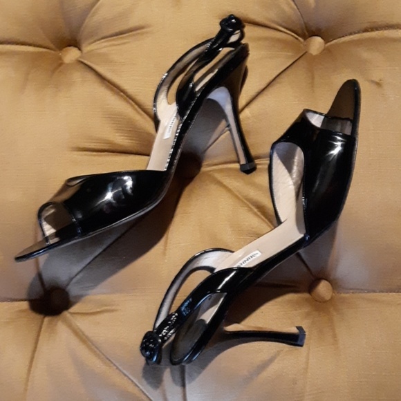 🌹Manolo Blahnik black sling back pumps🌹 - Picture 5 of 8